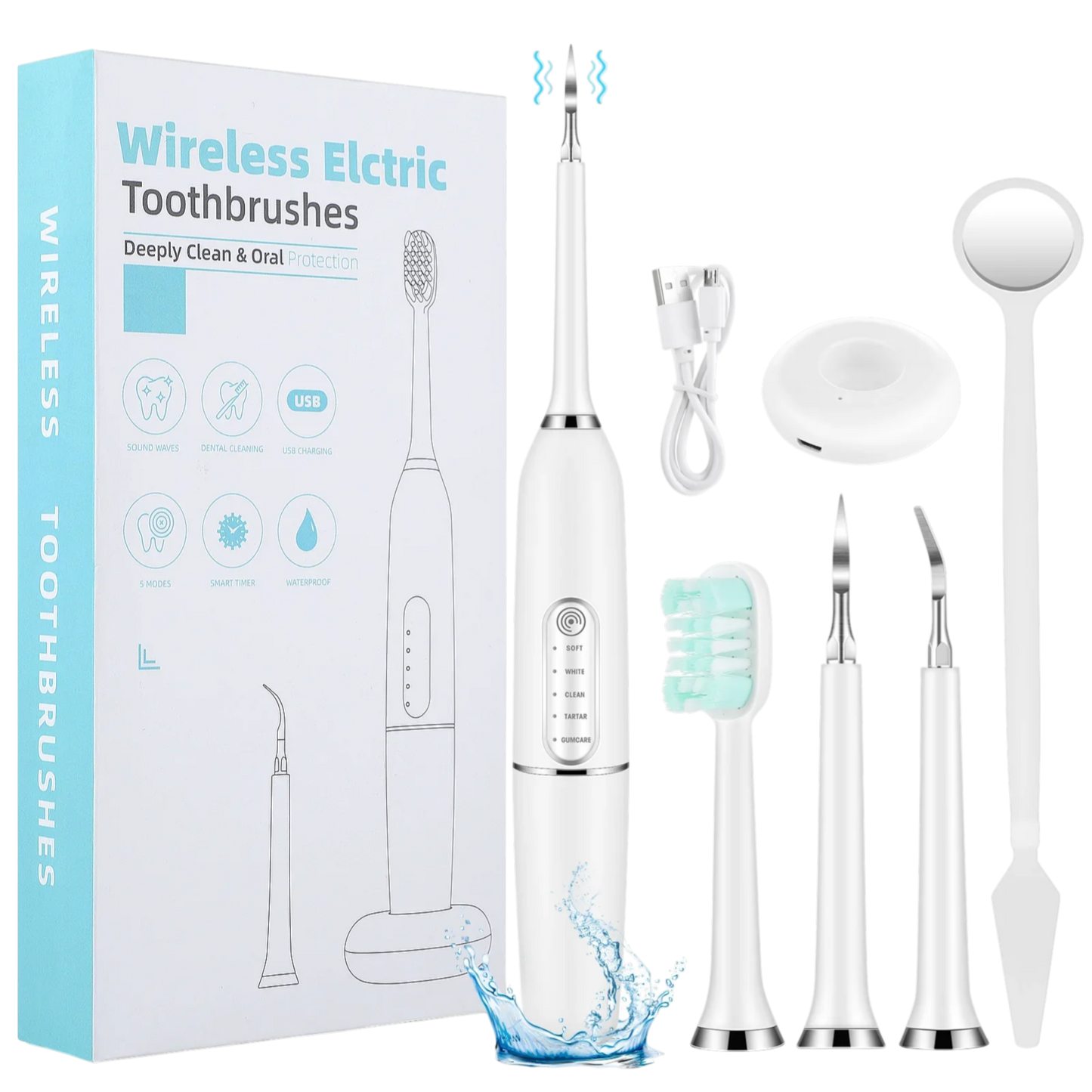 Briley - Sonic Teeth Care Device for Tartar and Plaque Removal