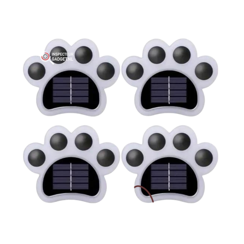 Linenora - Wireless Solar Paw Lights for Garden and Pathway Lighting