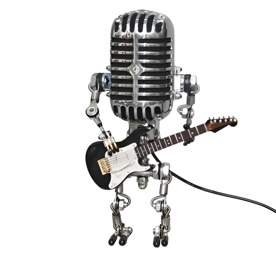 Shinalis - Omvix Robot Table Lamp With Guitar Adjustable Light Home