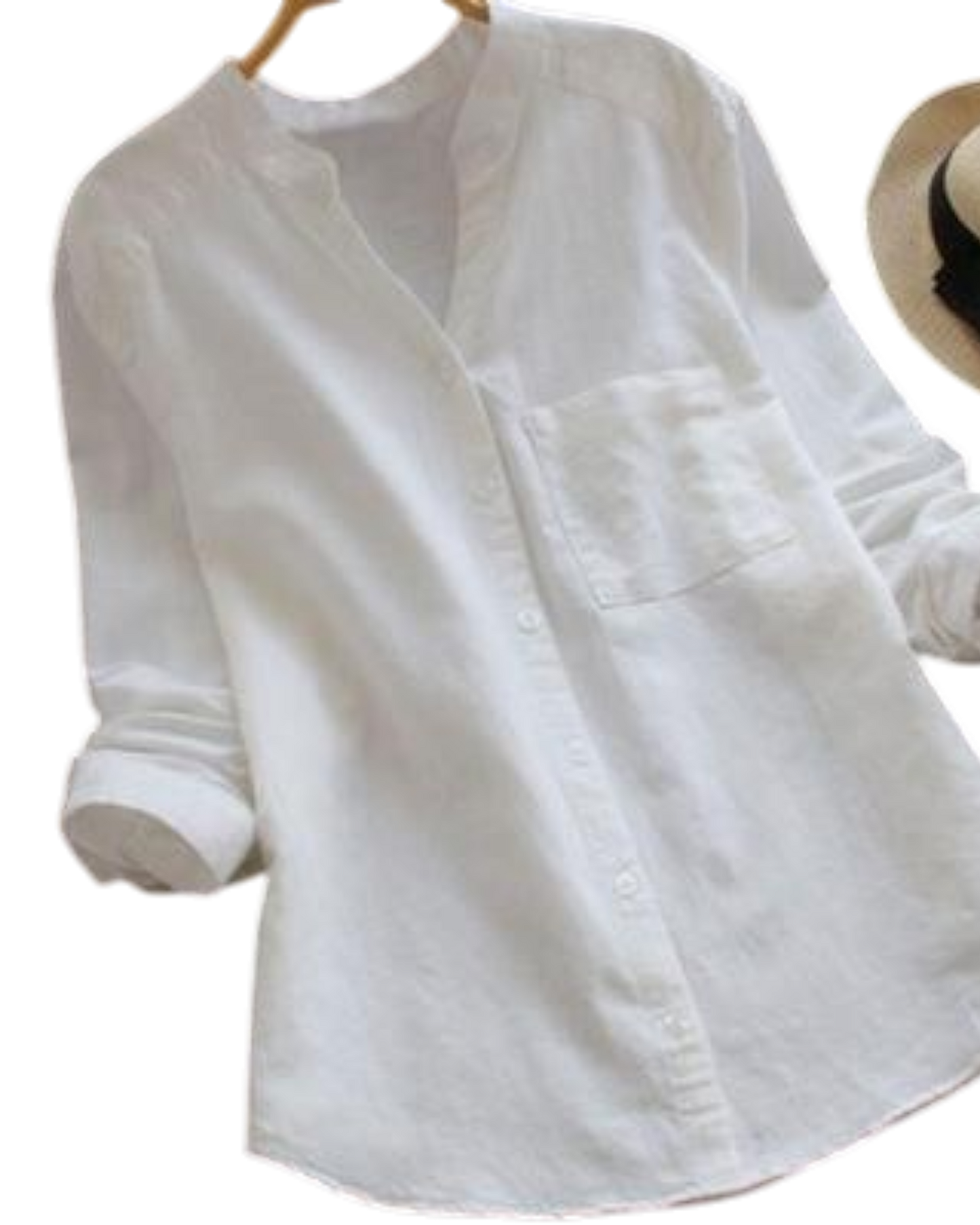 Danica - Linen Cotton Relaxed Chemise For Women Casual