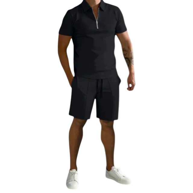 Howard - Stylish Polo and Shorts Two-Piece Set for Men
