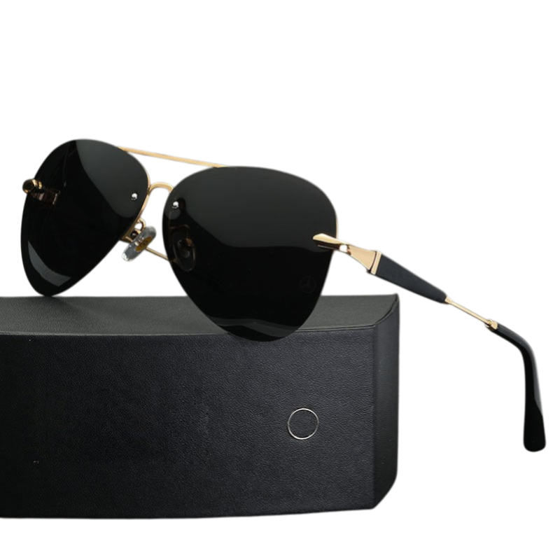 Reynold - Black Polarized Aviator Sunglasses for Men Stylish Protection