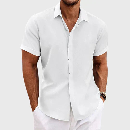 Eric - Stylish Men's Button-Up Shirt for Effortless Summer Vibes