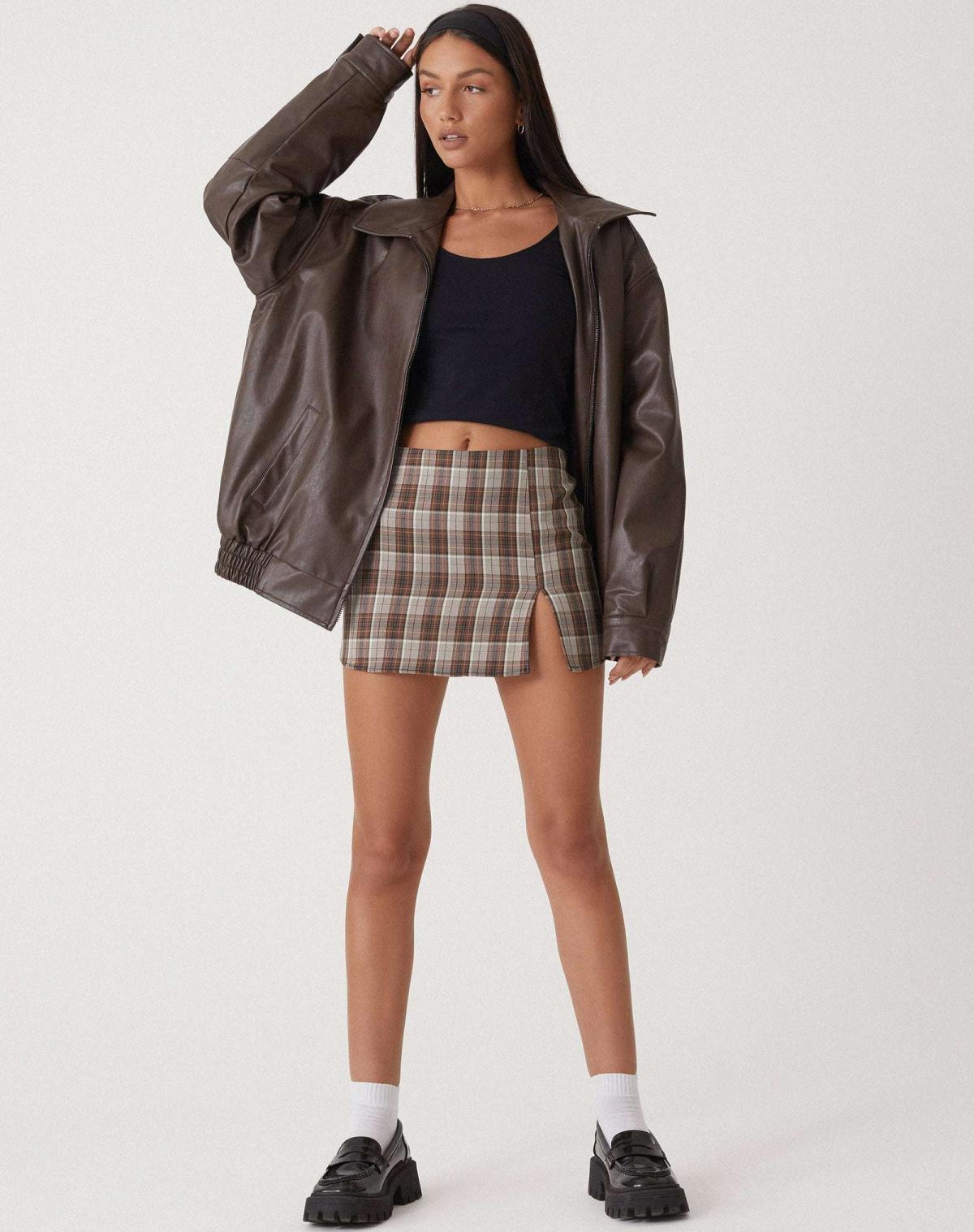 Jayden - Oversized Leather Jacket For Women Lightweight Trendy
