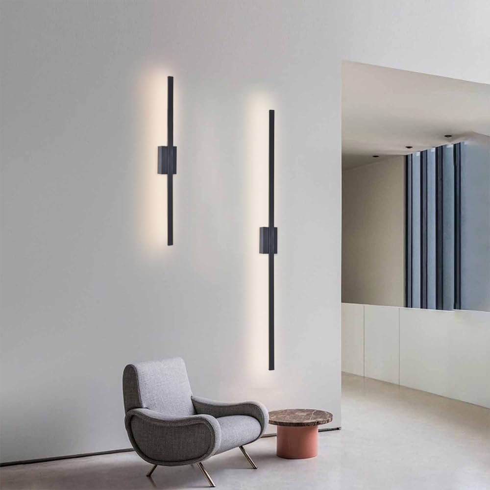 Zenorra - Industrial Minimalist LED Iron Wall Lights for Modern Living Room