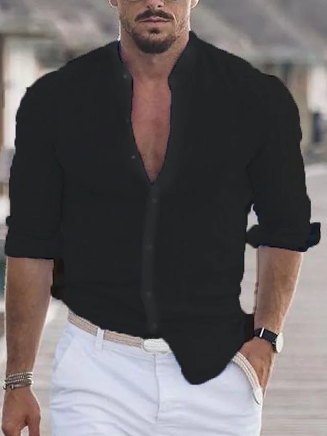 Emerson - Stylish Men's Linen Shirt for Comfortable Elegance