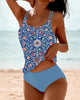 Lorraine - Elegant Modern Tankini with Stylish Printed Straps