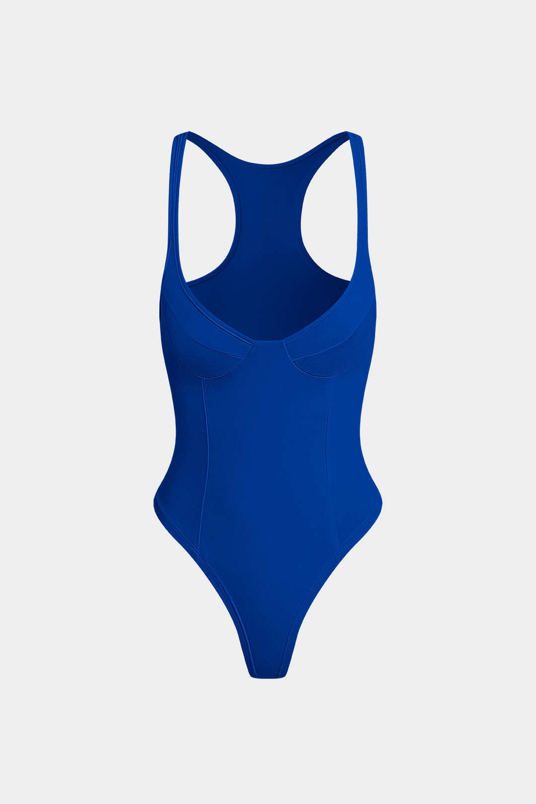 Orla - Basic Solid Deep-V Neck Bustier Bodysuit for Stylish Layering