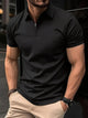 Ansel - Stylish Men's Casual Zipper Shirt with Classic Lapel Collar