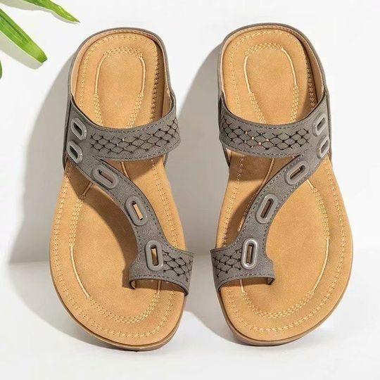 Jocelyn - Stylish Orthopedic Sandals with Contoured Footbed and Braided Straps