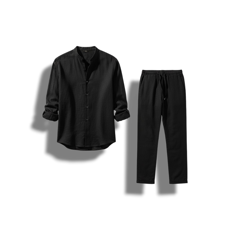 Jay - Minimalist Linen Set for Men with Lightweight Shirt and Trousers