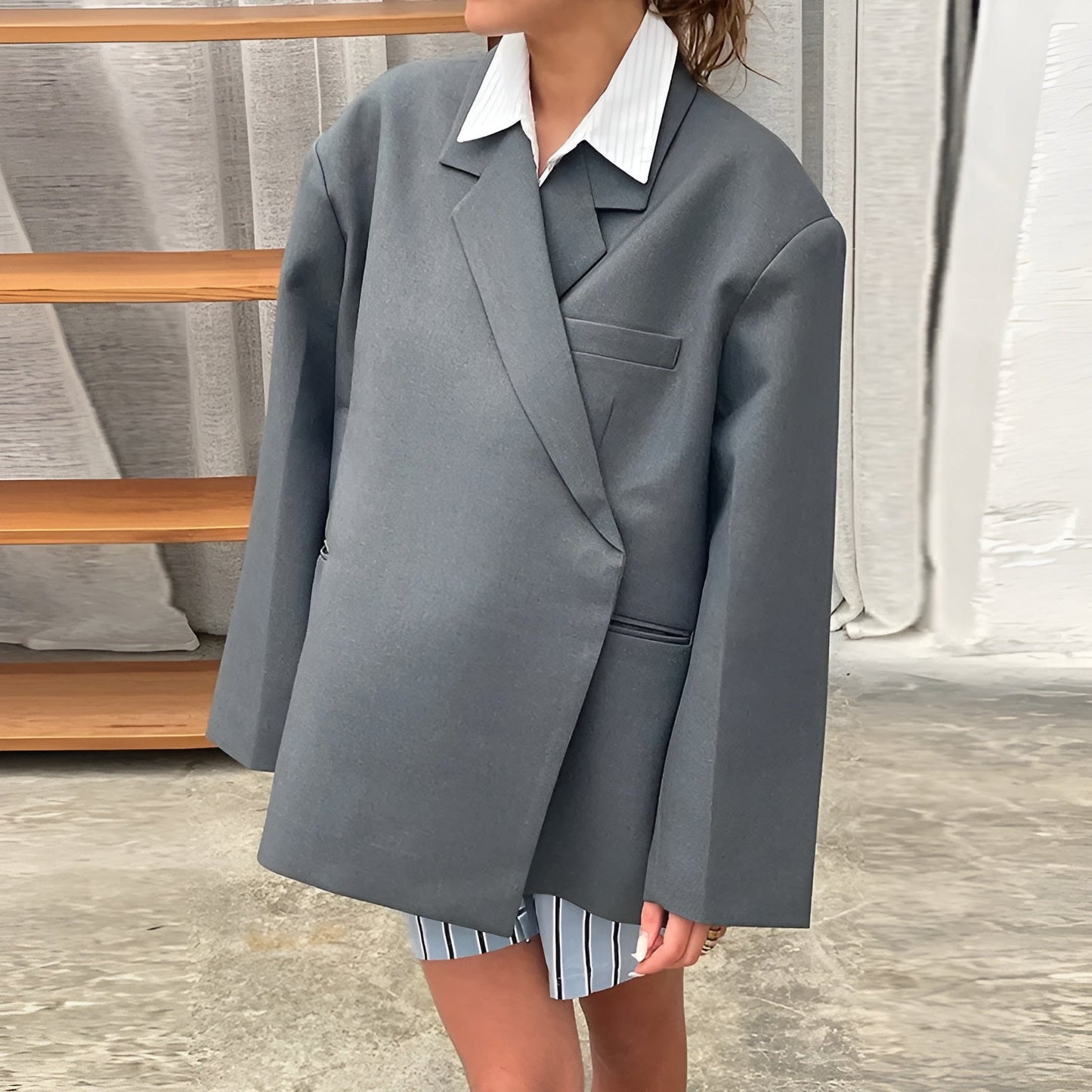 Kamila - Loose Fit Jacket With Timeless Silhouette Everyday