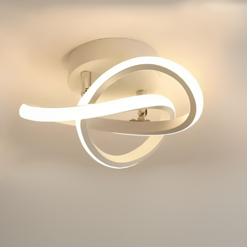 Soapore - Modern LED Ceiling Light - Creative Two Ring Design Fixture