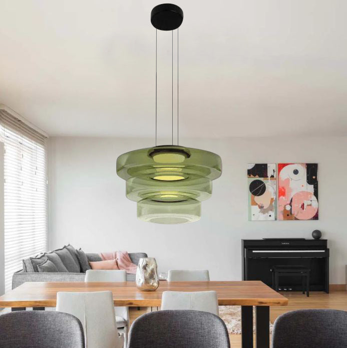 AuraLuxe - Bauhaus Style Glass Pendant Lighting for Modern Interiors