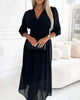 Hayley - Luxurious Elbow-Length Dress for Women in Elegant A-Line Style