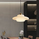Calmara - Mid Century Milk Glass Pendant Light With White Globe