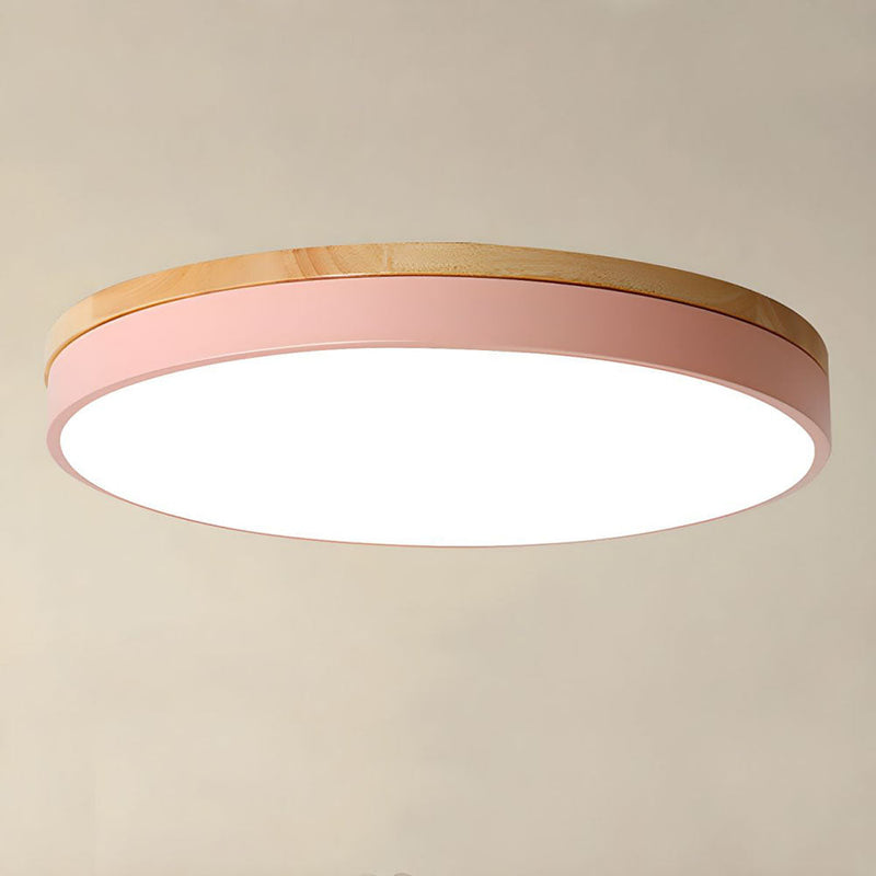 Clarova - Modern Wood LED Ceiling Light Flush Mount For Style
