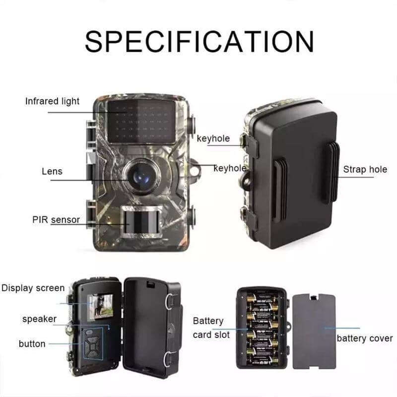 Brillence - Wildlife Camera Outdoor Night Vision Trail Cam Pro Plus