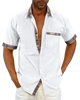 Neil - Stylish Men's Short-Sleeved Shirt for Casual and Semi-Formal Wear
