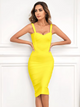 Portia - Elegant Vintage Bodycon Dress with Crossover Front