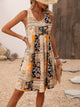 Sofia - Vibrant Sleeveless Women's Printed Dress with Patchwork Design