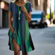 Averie - casual boho gradient dress with side slit for women