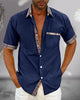 Neil - Stylish Men's Short-Sleeved Shirt for Casual and Semi-Formal Wear