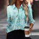 Bonnie - Lightweight Floral Print Blouse with Long Sleeves