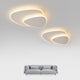 Gardenra - LunaGlow LED Ceiling Light White Metal Acrylic Bedroom