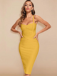 Portia - Elegant Vintage Bodycon Dress with Crossover Front