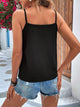 Garnetta - Playful and Elegant Lace Top with V-neck and Spaghetti Straps