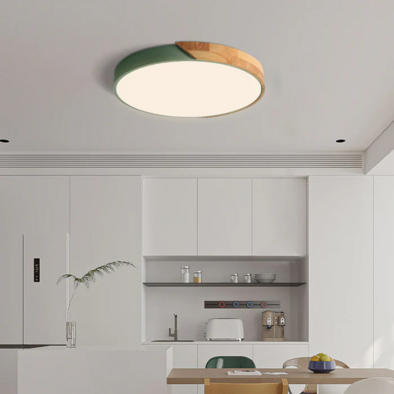 Matellis - Nordic Wood Led Ceiling Light In Scandinavian Style