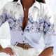 Bonnie - Lightweight Floral Print Blouse with Long Sleeves