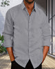 Ned - Stylish Men's Long-Sleeved Shirt for Casual Elegance