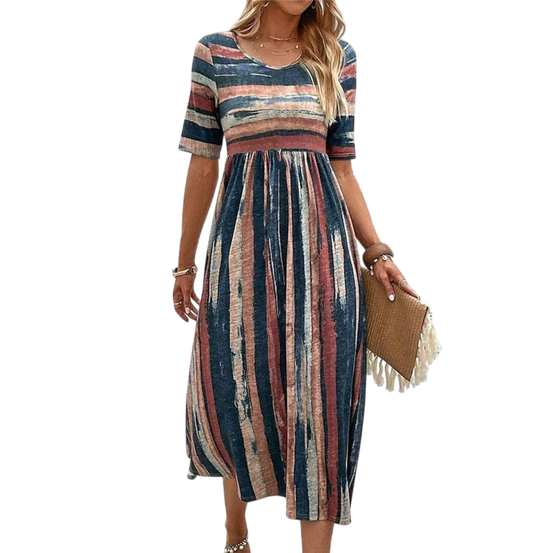 Theresa - Elegant Women's Dress in Comfortable Linen for Summer Events