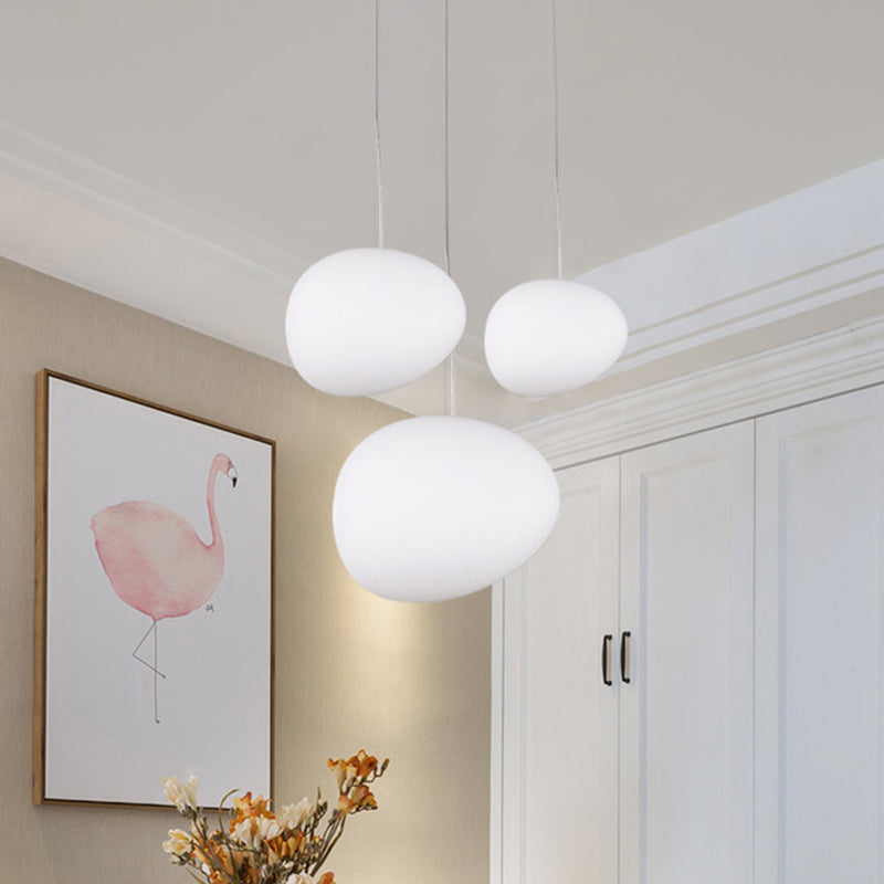 Statuvia - LuxeGlow Floating Pebble Pendant Lamp For Dining Room