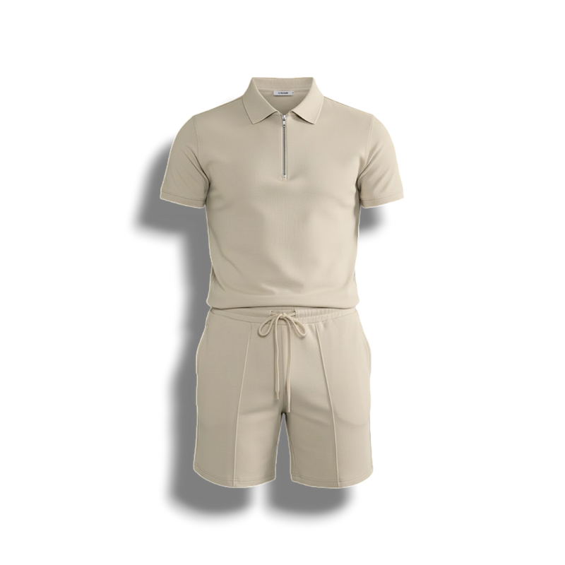Gage - Stylish Men's Summer Set with Comfortable Zipper Design