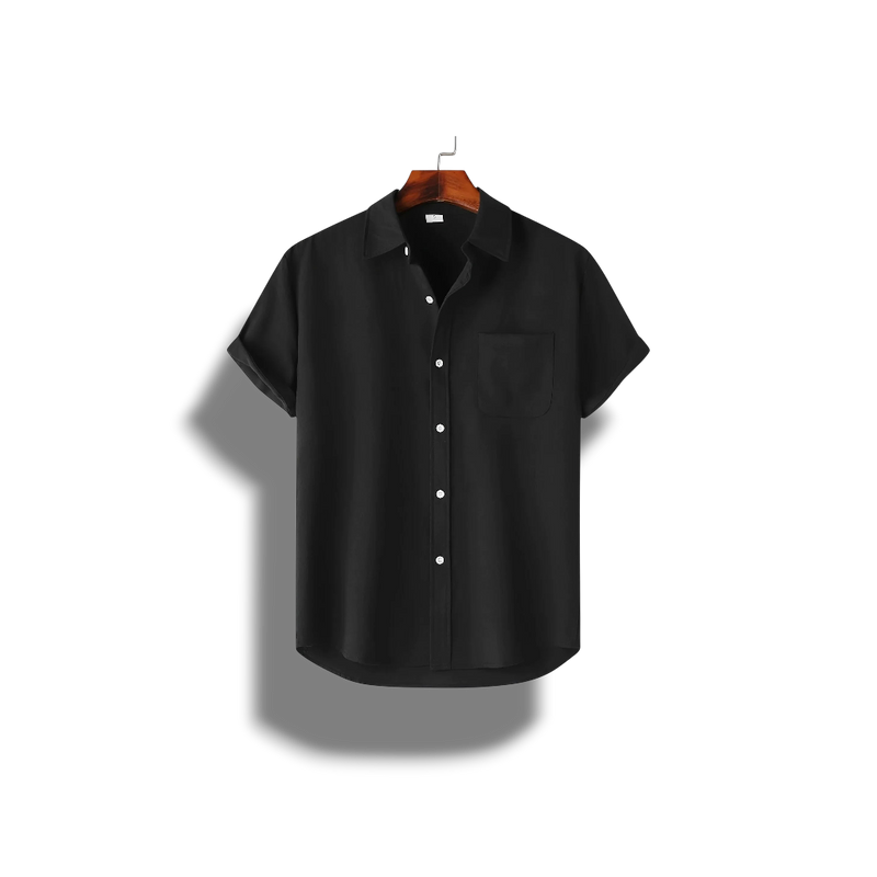 Ursula - Stylish Men's Short-Sleeved Shirt with Chest Pocket