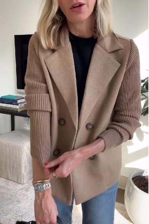 Amora – Eleganter Blazer mit Strickärmeln