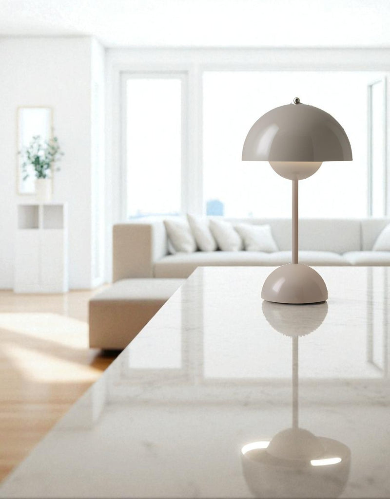 Lumora – Luxe Mushroom Table Lamp with Dimmer