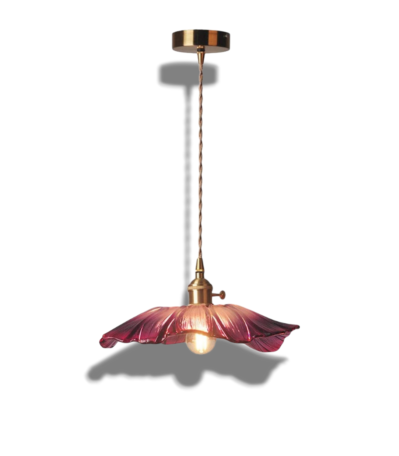 Floraya – Pendant Light with Floral Glass Shade