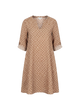 Sidonie- Stylish Loose Dress with Trendy Pattern and V-neck Design