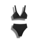 Halston - Solid High-Waisted Bikinis for Confident Style and Comfort