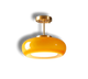 Linenra - Amber Glass Pendant Light Fixture For Dining Room