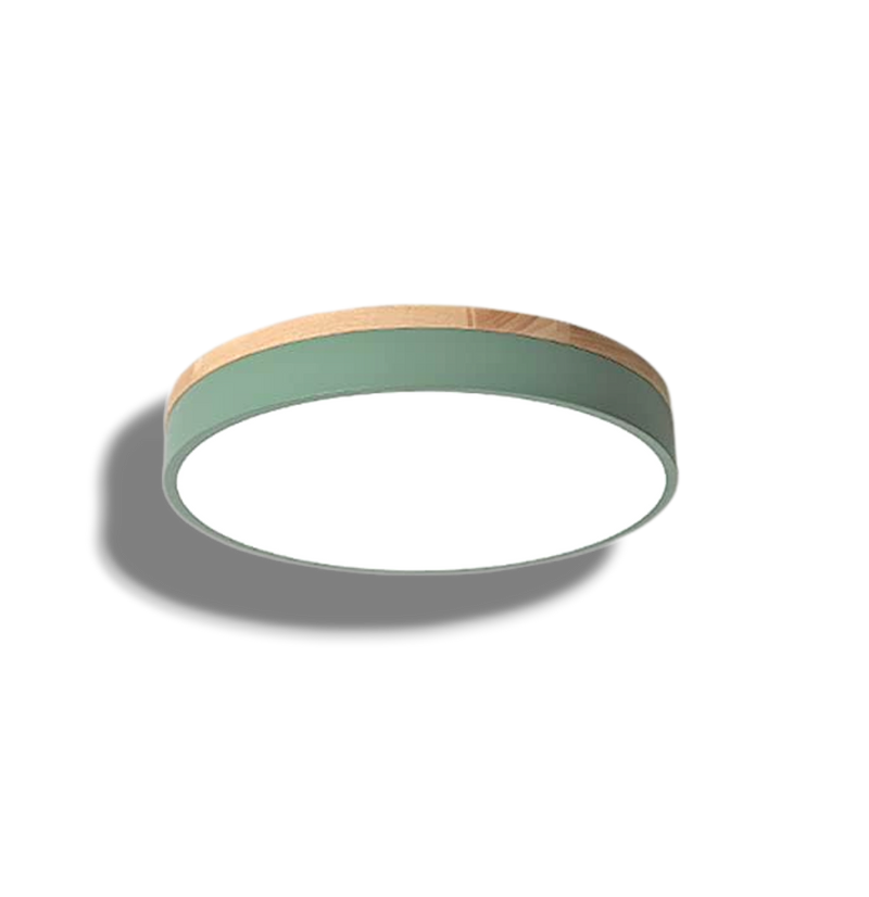 Sheetara - Scandi Natural Ceiling Light With Wood Ring LED