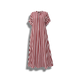 Pansy - Stylish Striped Maxi Dress with Ruffle Sleeves