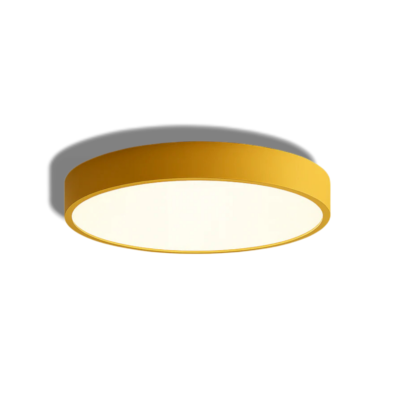 Novora - Luminara Led Ceiling Light Pink Gray Yellow Modern Kids