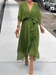 Seraphina - Timeless Wrap Midi Dress for Effortless Elegance