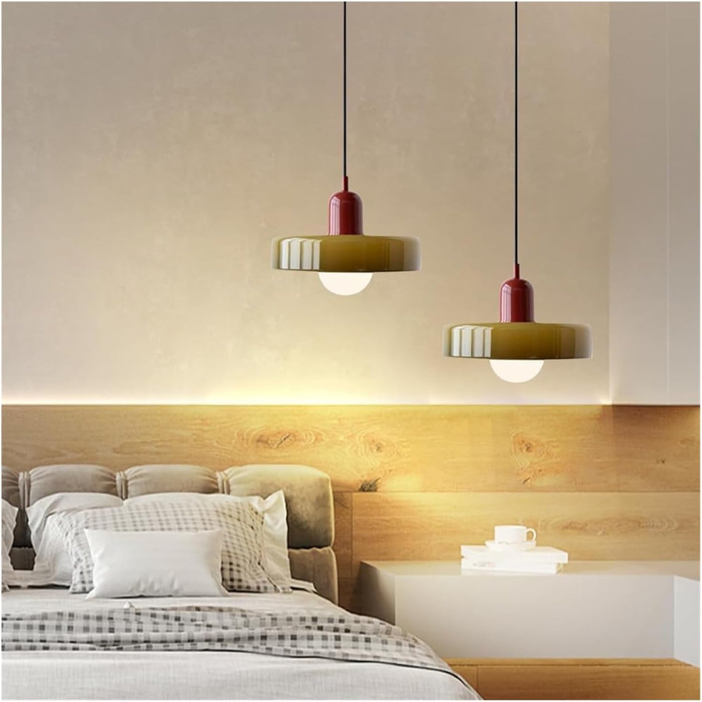 Shinora - Bauhaus Colored Glass Pendant Lamp With Modern Design