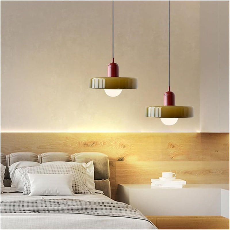 Shinora - Bauhaus Colored Glass Pendant Lamp With Modern Design